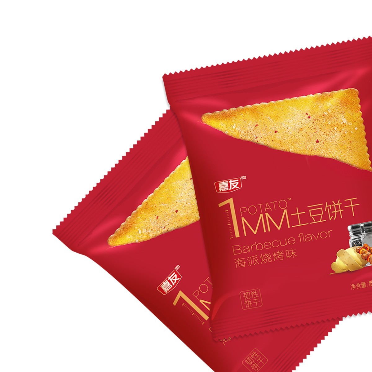 尊龙凯时1MM海派烧烤味土豆饼干